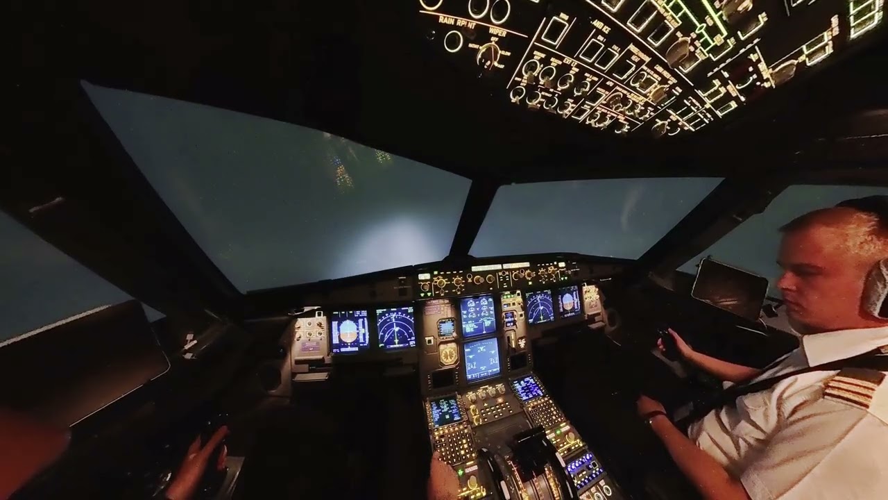 A320 Cockpit Landing with Captain Donatas | Pilot’s Full Approach & Touchdown View & Procedures