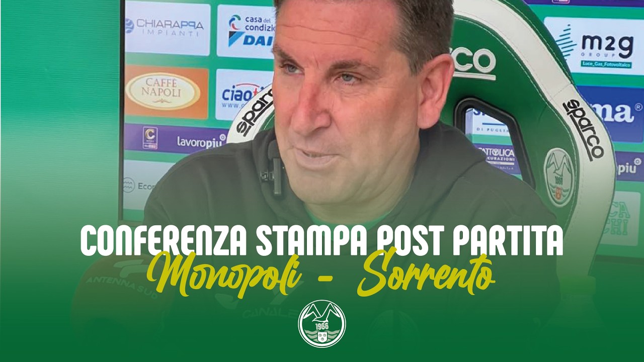 Conferenza Stampa Post Gara di mister Colombo e Scipioni | Monopoli - Sorrento 1-0