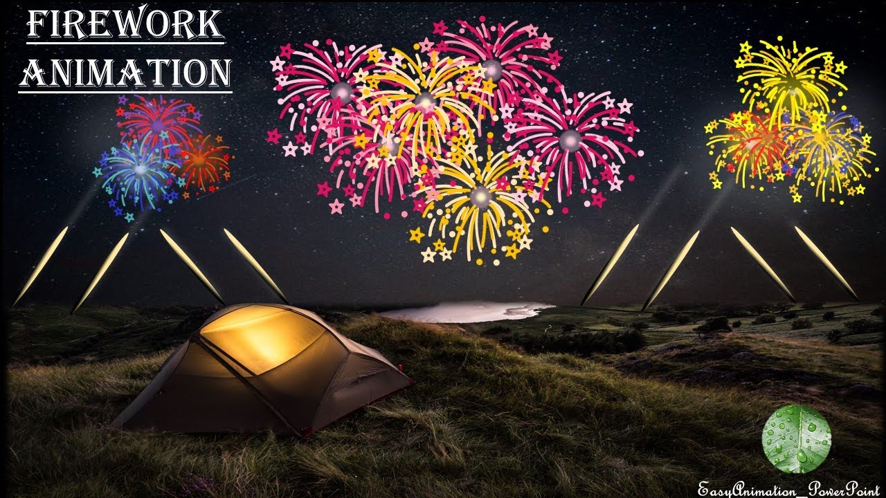 Firework animation | 4 minutes Powerpoint Animation Tutorial
