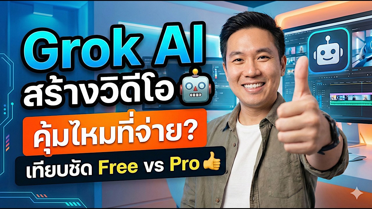 จ่ายเงินแล้วคุ้มไหม? รีวิว Grok สร้างวิดีโอ (เทียบตัวฟรี vs ตัวโปร แบบหมดเปลือก)