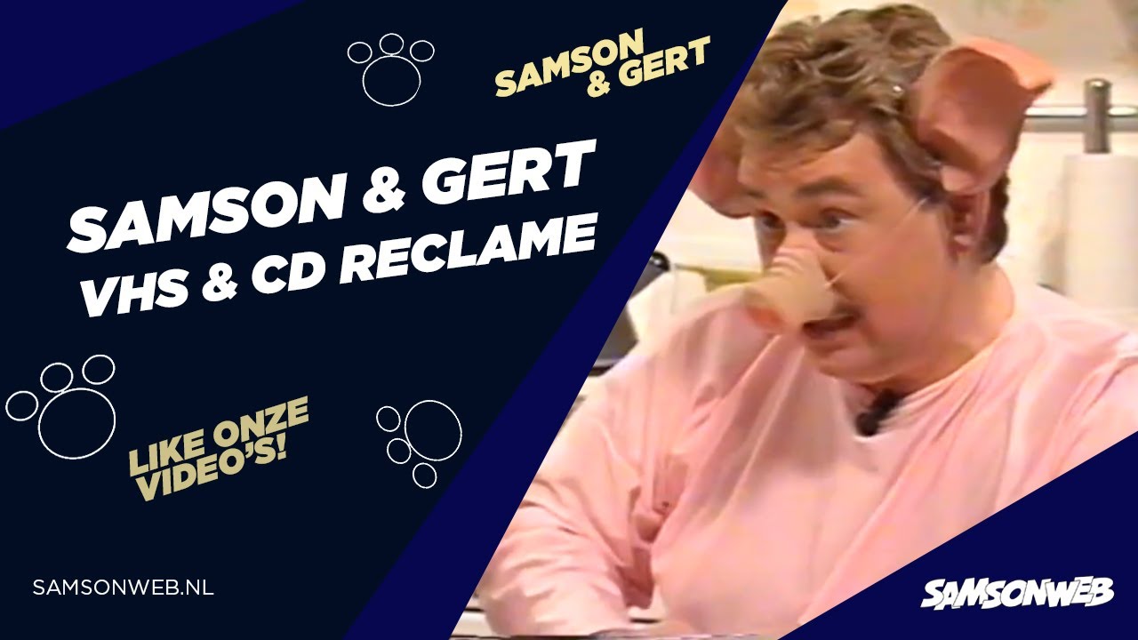 Samson & Gert VHS en CD Reclame