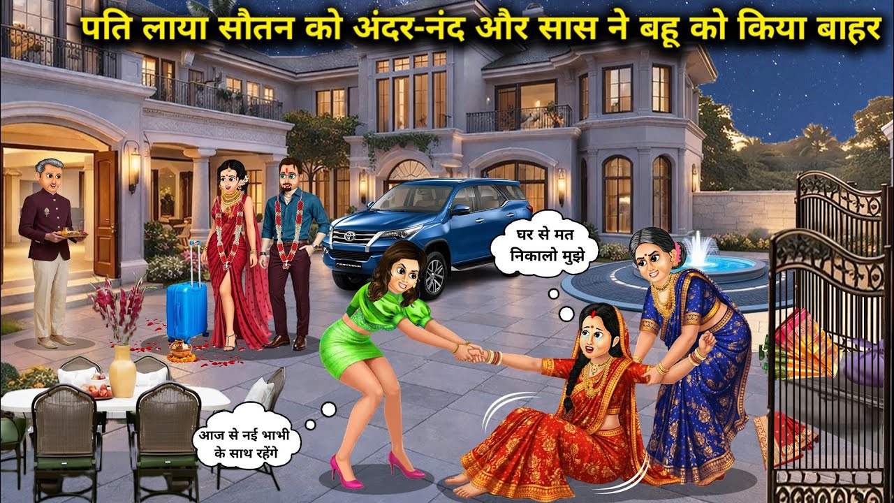 पति लाया सौतन को अंदर नन्द और सास ने  बहु को किया बाहर || Husband brought the co-wife inside, sister