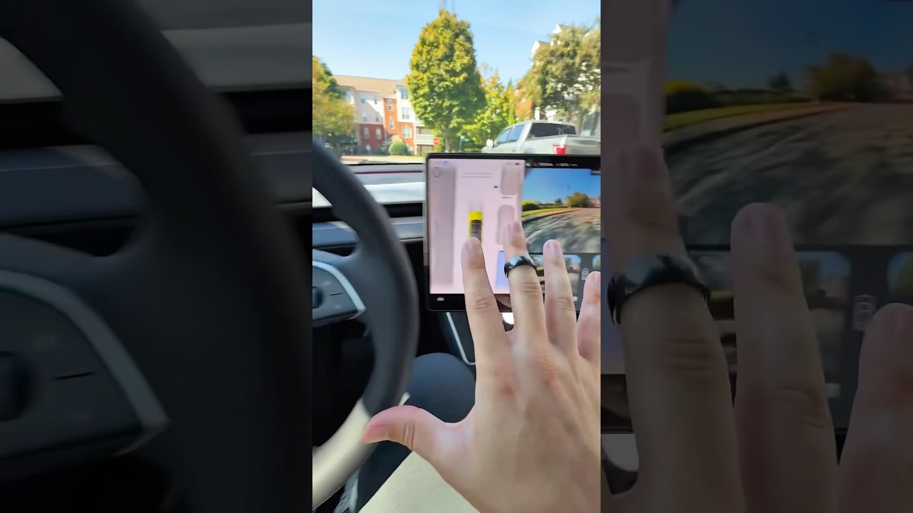Parallel parking Tesla broken? #automobile #tesla #electriccar #cybertruck