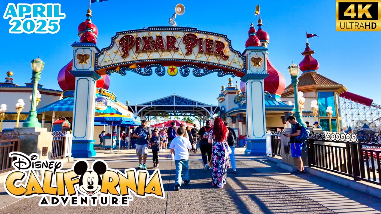 Disney California Adventure Park Walkthrough- Exploring DCA during the Spring (narration-free tour)
