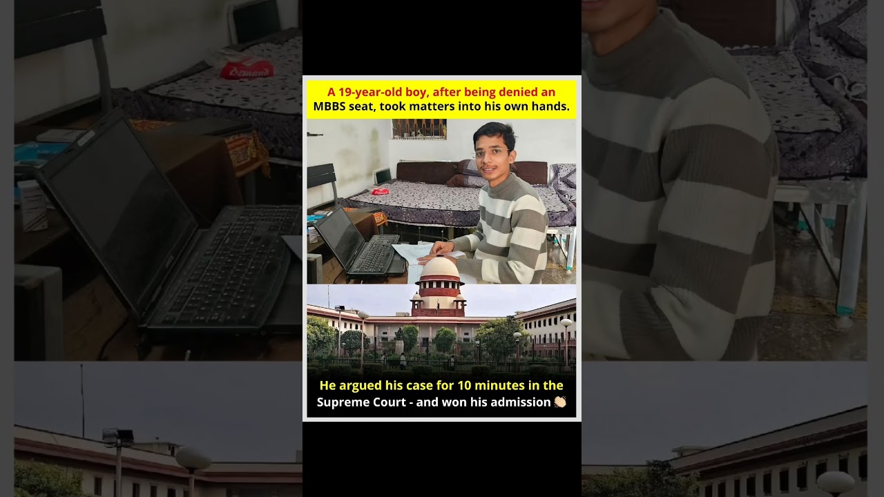 19-Year-Old Wins MBBS Seat After Arguing in Supreme Court for 10 Minutes | Inspiring True Story