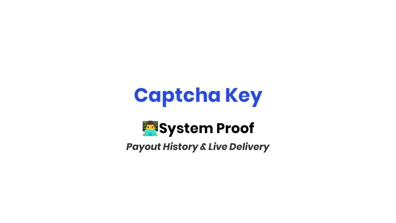 Captcha Key System Proof: Live Payment & Instant Email Delivery
