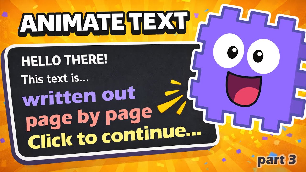 Animate Your Text #3 - Perfect Pages | Scratch Tutorial
