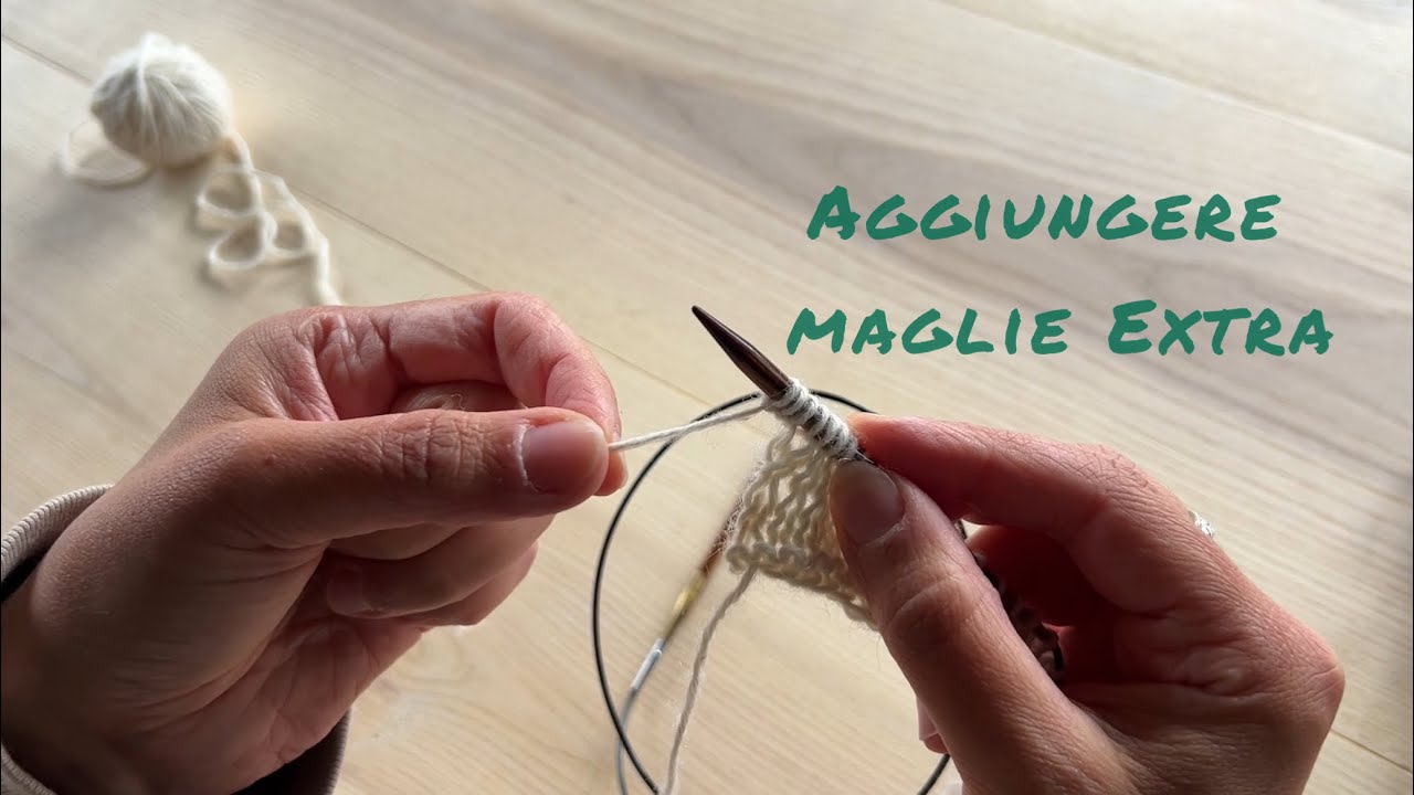Come aggiungere maglie extra al progetto ai ferri 