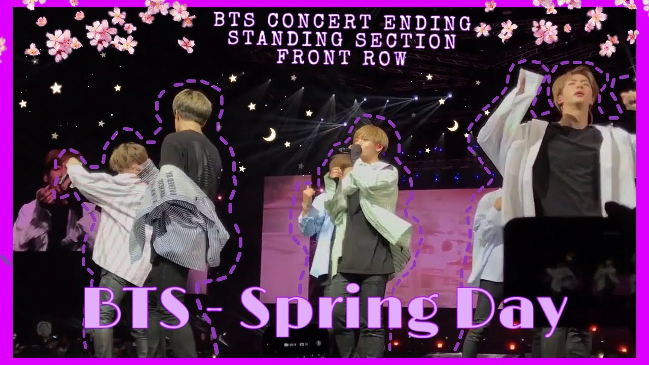 [HD] BTS SYDNEY WINGS TOUR 2017 - SPRING DAY + ENDING [Fancam]