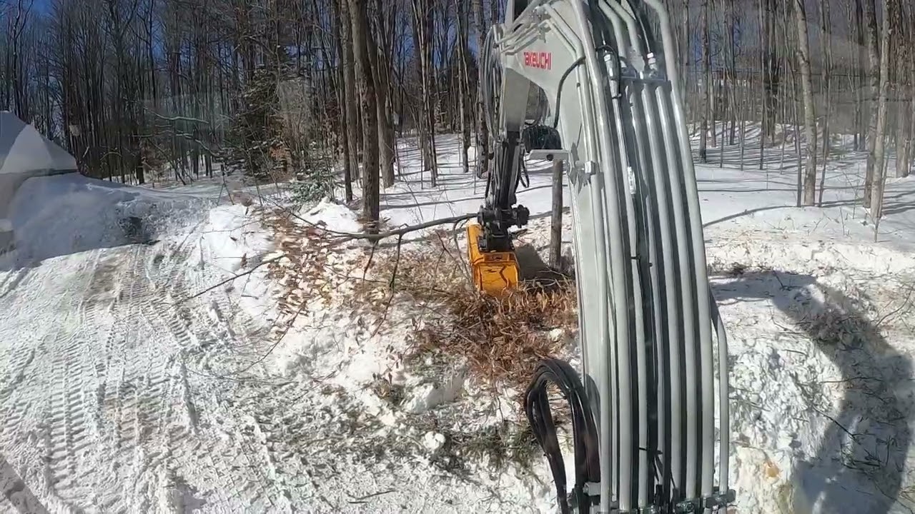 Mulching with the TB260 and Indeco IMH6 in Waterbury, Vermont