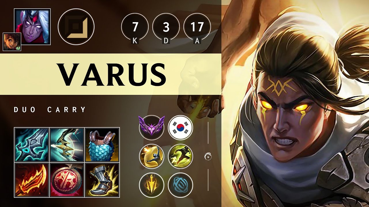 Varus ADC vs Sivir - KR Master Patch 25.16