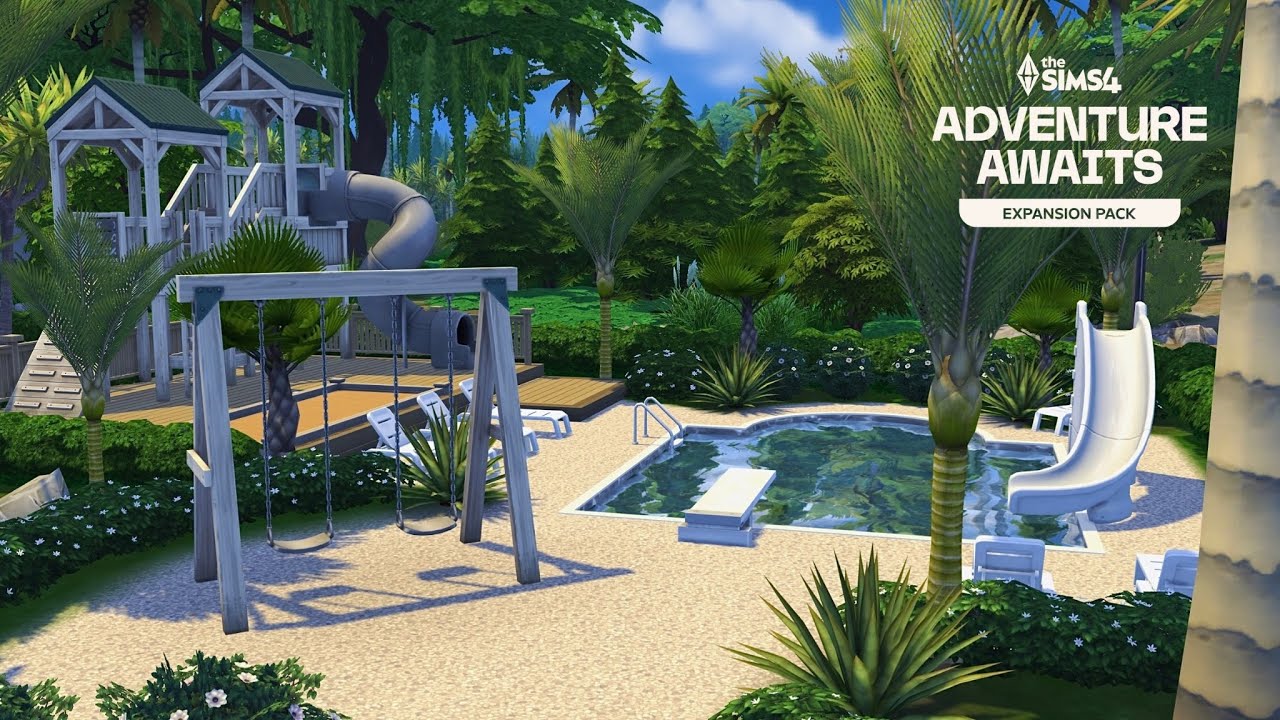 Детская площадка • Дополнение «Приключения ждут» • The Sims 4 • Без CC | Скоростная сборка