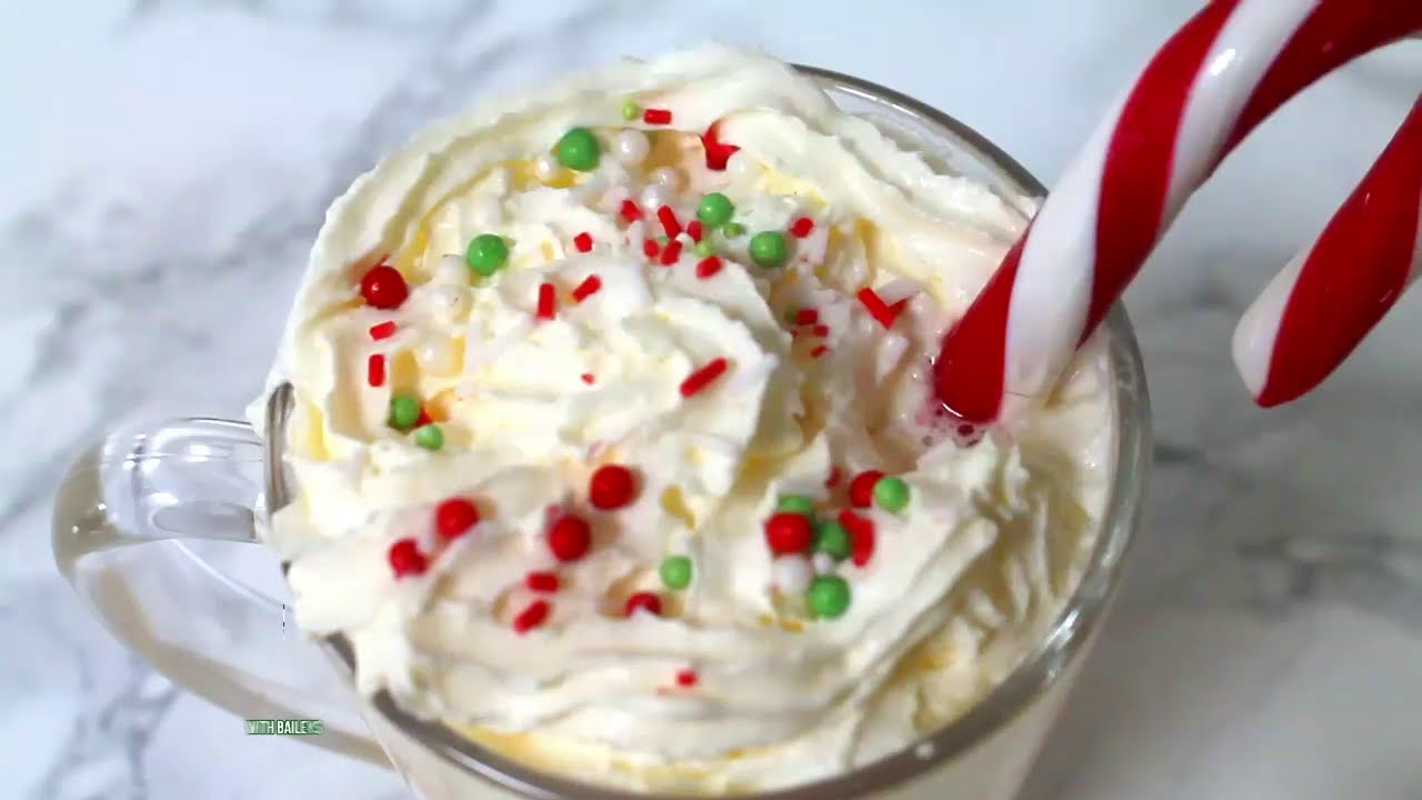 Christmas White Hot Chocolate with Baileys