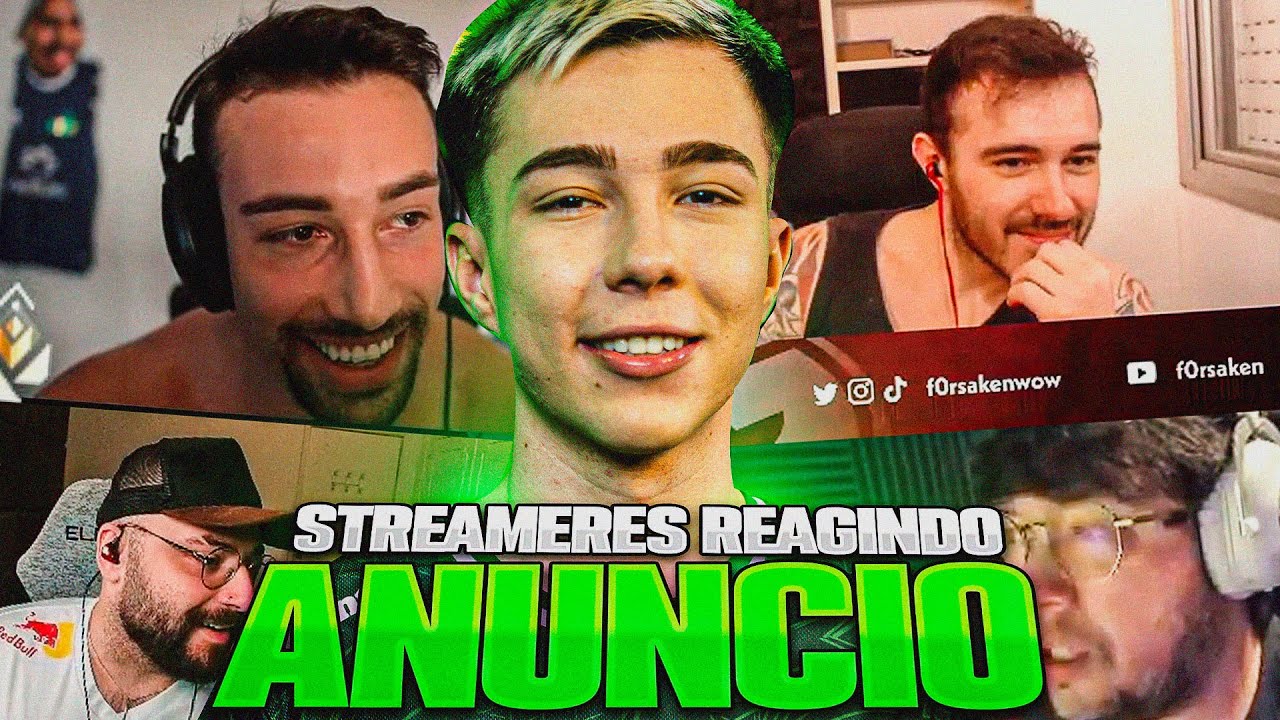 STREAMERS REAGINDO ao NOVO ANUNCIO DA LOUD | NOVO PLAYER LUKXO (nível less?)