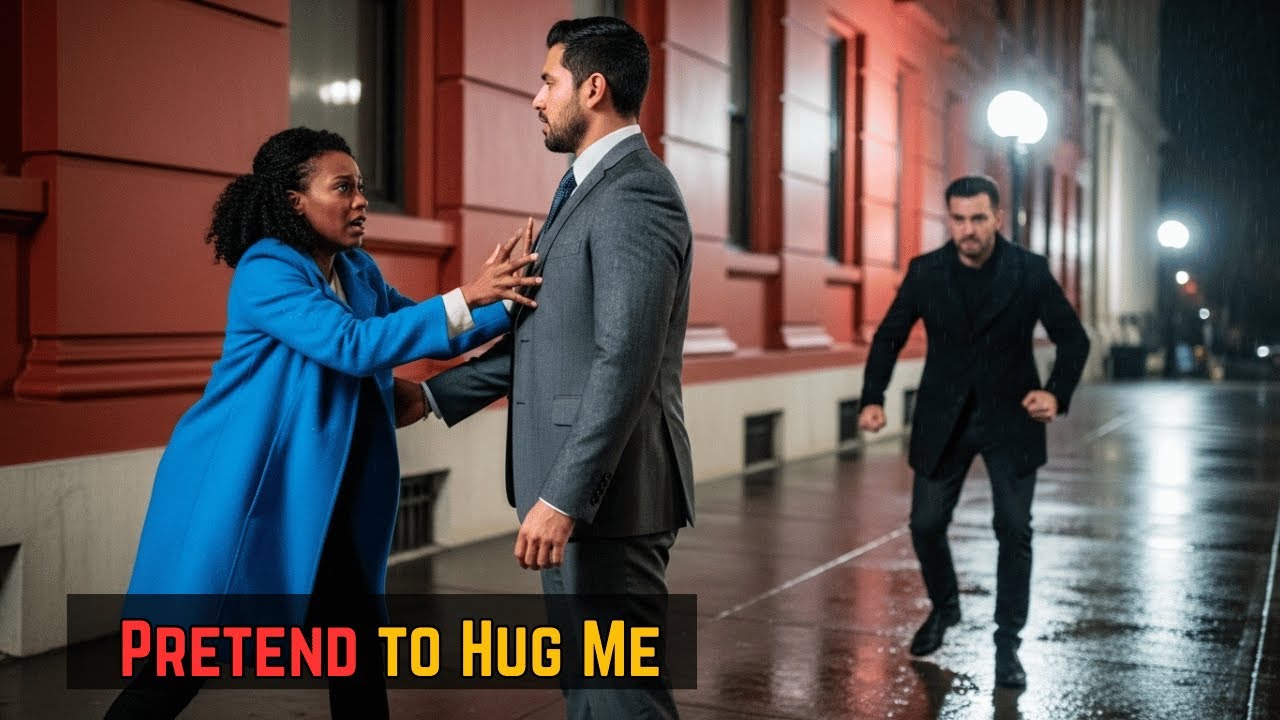 Pretend to Hug Me,” She Pleaded—Unaware the Stranger Was a Billionaire Who Would Change Her Life.