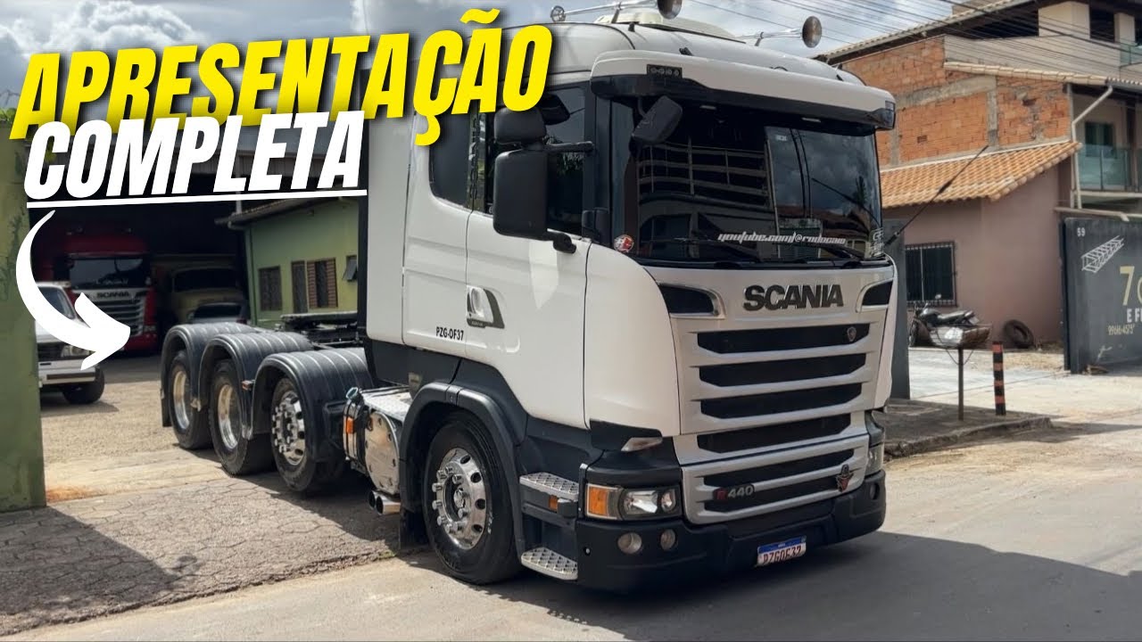 APRESENTANDO MEU SCANIA R440 8x2