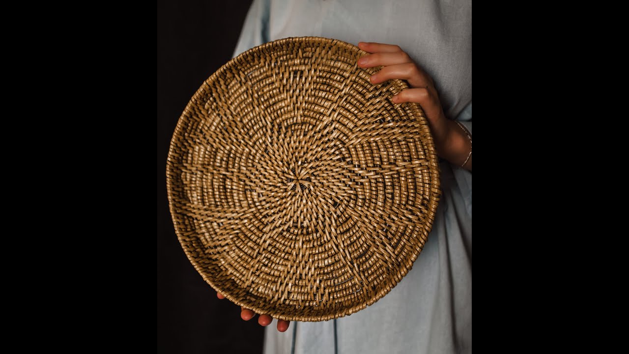 Combined weaving. Winding + root = three-dimensional pattern.
