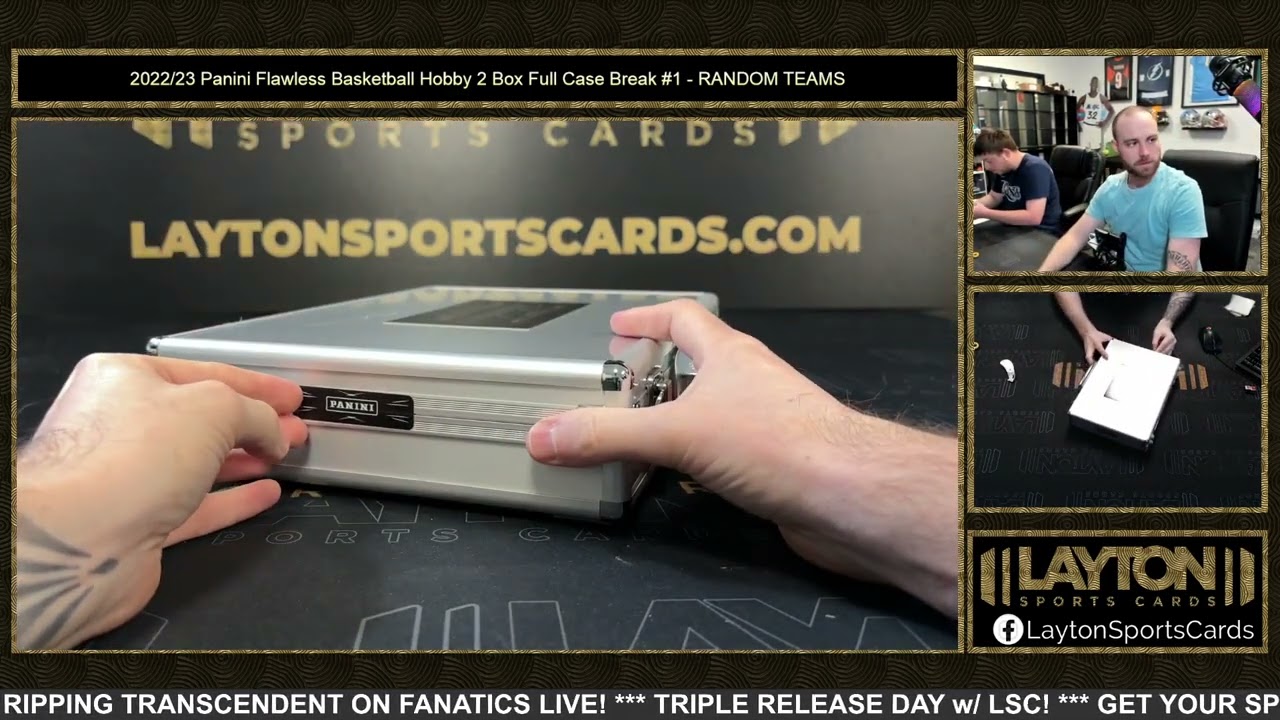 2022/23 Panini Flawless Basketball Hobby 2 Box Full Case Break #1