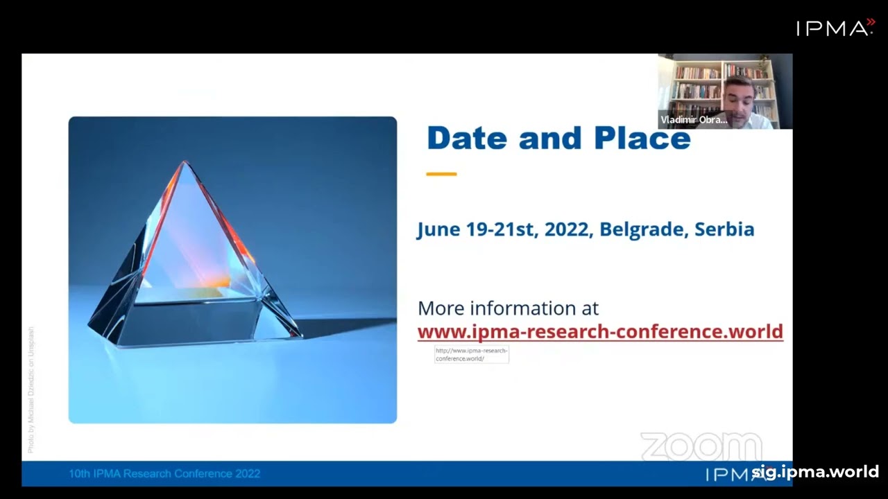 IPMA SIG SmarterU webinar: &ldquo;Project Management at Universities&rdquo;, with Vladimir Obradović