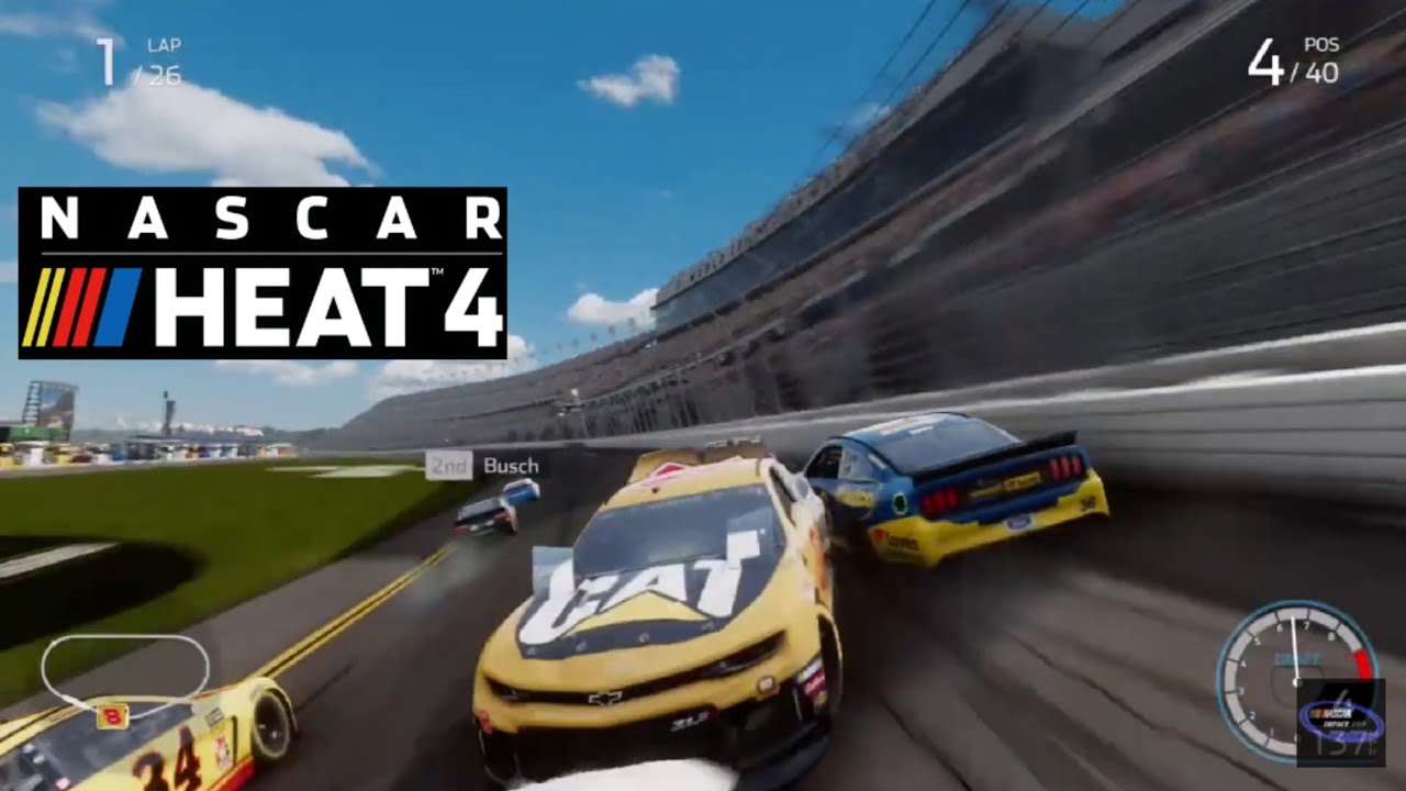 NASCAR Heat 4 Crash Compilation - Daytona Edition [10 Minutes Long!]