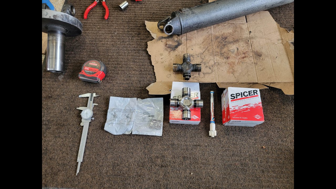U - Joint Replacement (Driveshaft Universal Joint) - Dodge Ram Truck - w/ DIY or Professional Tools