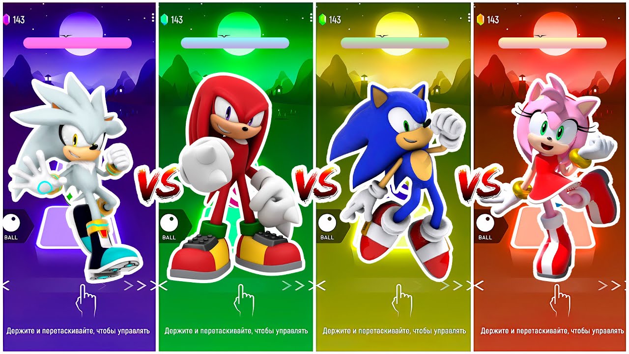 Sonic The Hedgehog | Tiles Hop Rhythm Music | part 2