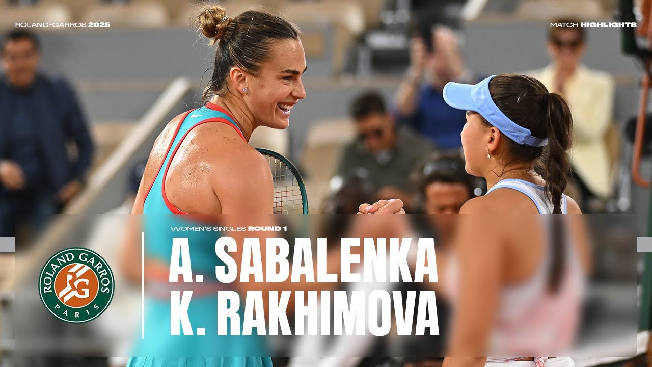 Highlights Sabalenka vs Rakhimova Round 1 | Roland-Garros 2025