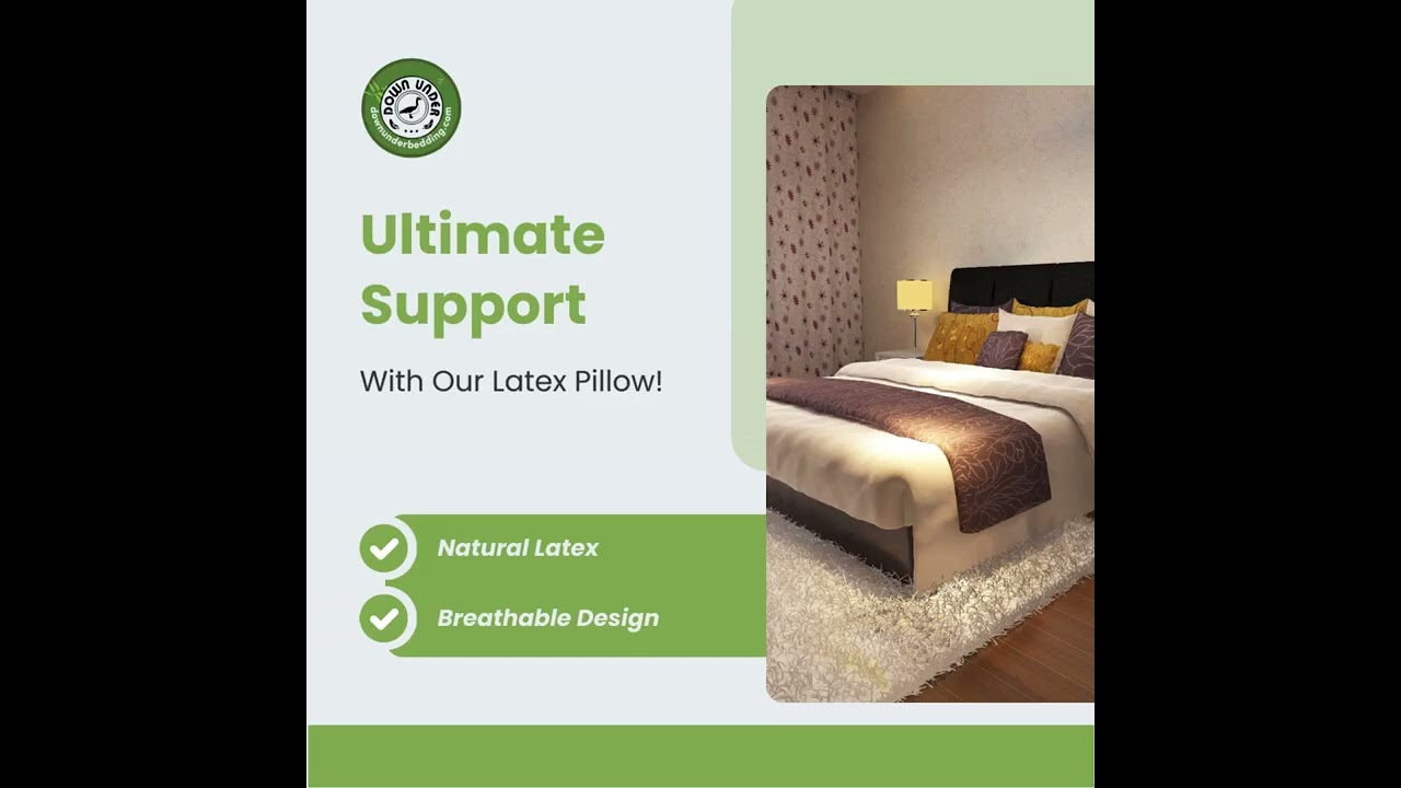 Get ultimate support with our natural latex pillow! #UltimateSupport #LatexPillow
