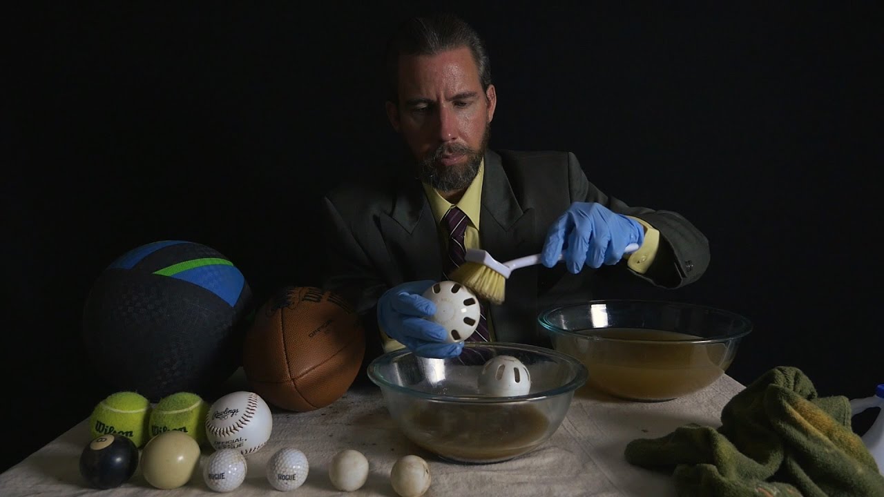 Cleaning My Balls for ASMR, Relaxation & Sleep