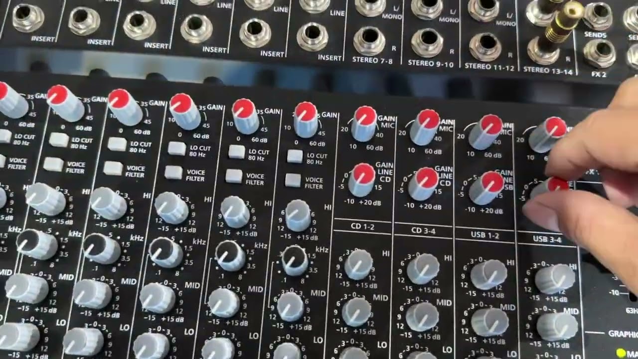 Hướng Dẫn Chỉnh Mixer Dynacord CMS 1000 (Căn bản phần 1)