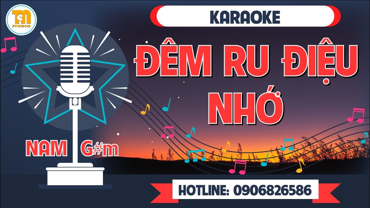 Karaoke Đêm ru điệu nhớ [ Tone Nam - G# m ] @TCNKaraoke