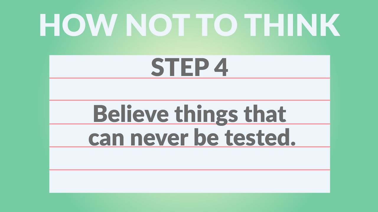 How Not to Think