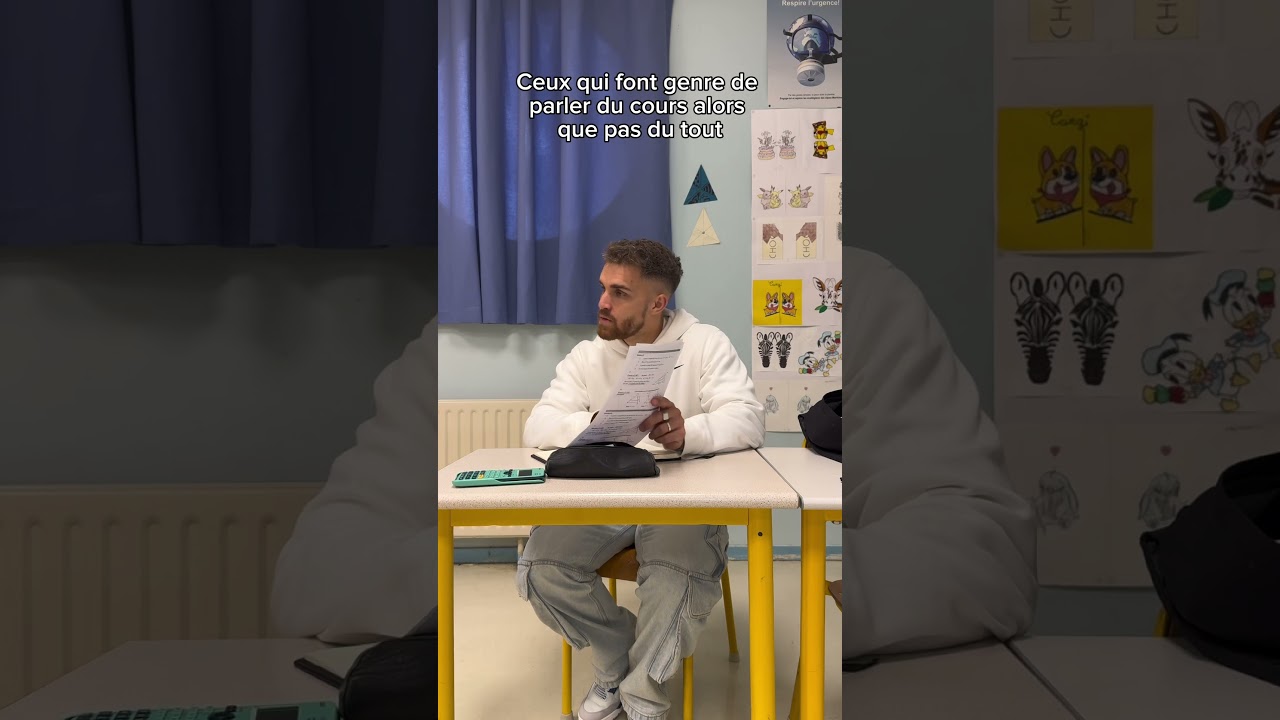 Comment les &eacute;l&egrave;ves discutent en cours 😂 #humour #college #eleve #eleves #college #prof #professeur