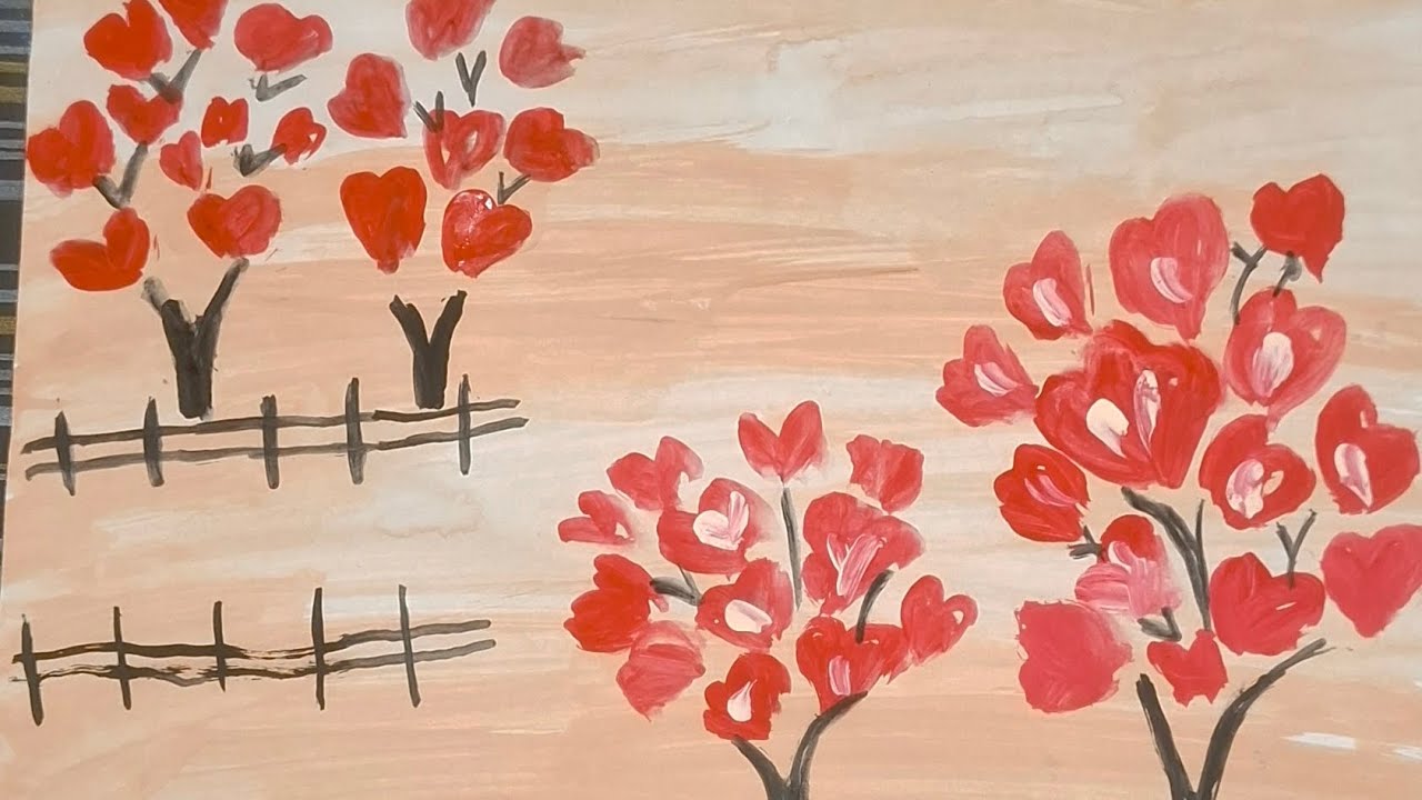 Red trees on land 😊♥️ #farm #viralvideo 