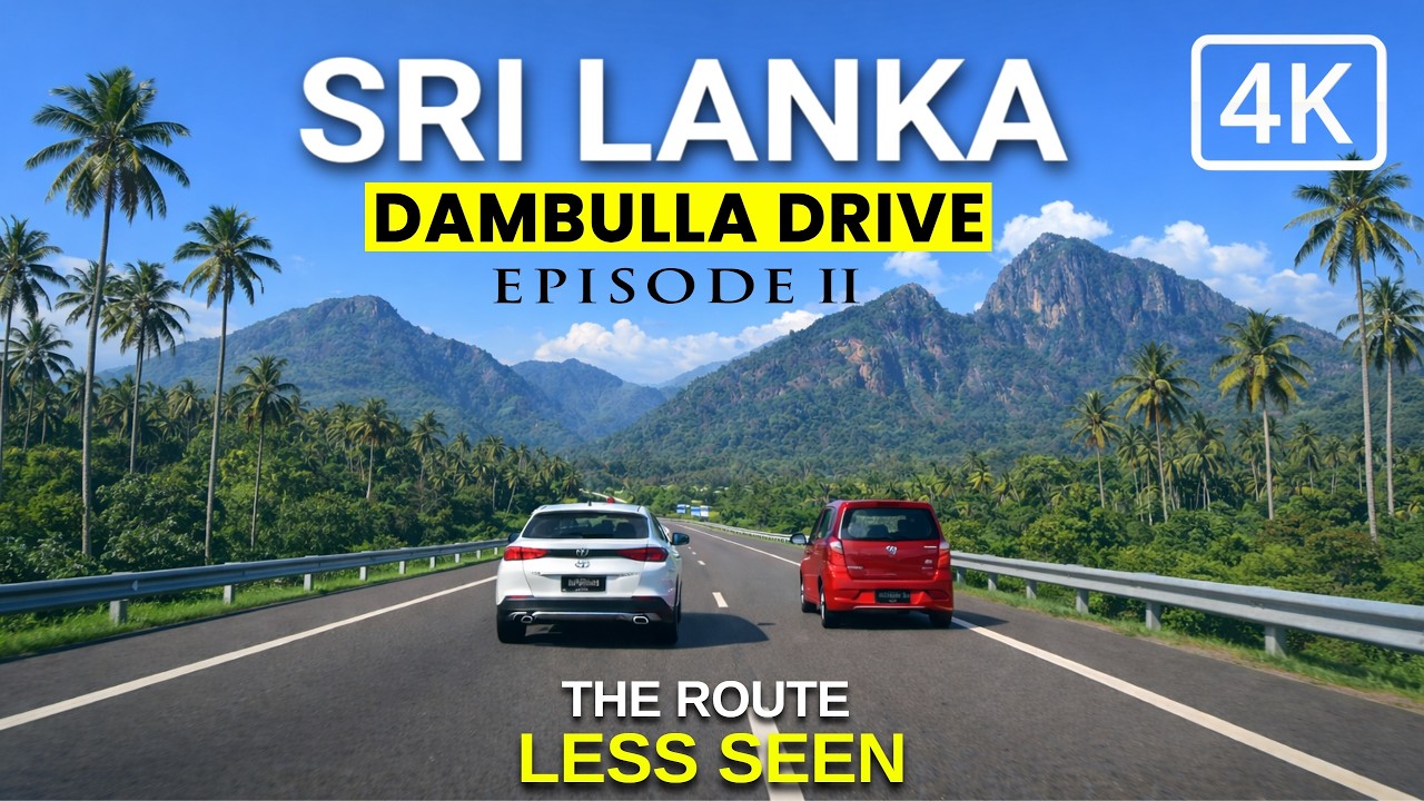 [4K] SRI LANKA Scenic Drive Part 2: COLOMBO to DAMBULLA | Yakkala Gampaha to Yaggapitiya, Kurunegala