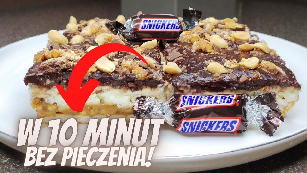 CIASTO SNICKERS BEZ PIECZENIA!