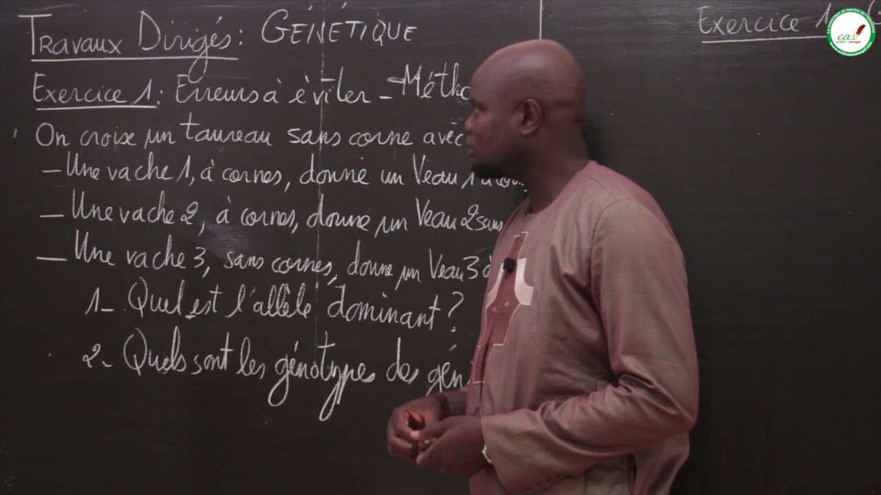Exercices - Terminale S - SVT: Travaux dirigé Génétique / M. Gnasse