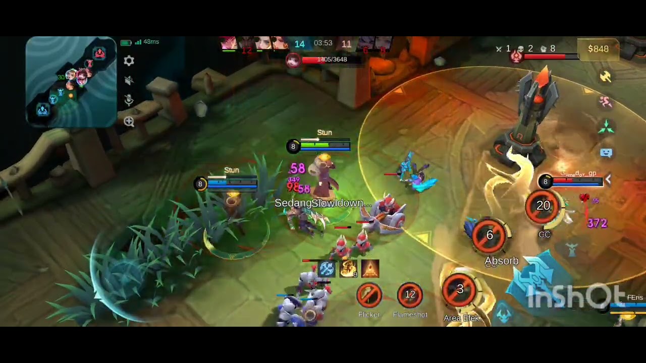 Push Solo Brawl pakai Hero dari Role Mage Cowok Vale Gaara Mobile Legends Bang Bang..Bantai Bosku!!