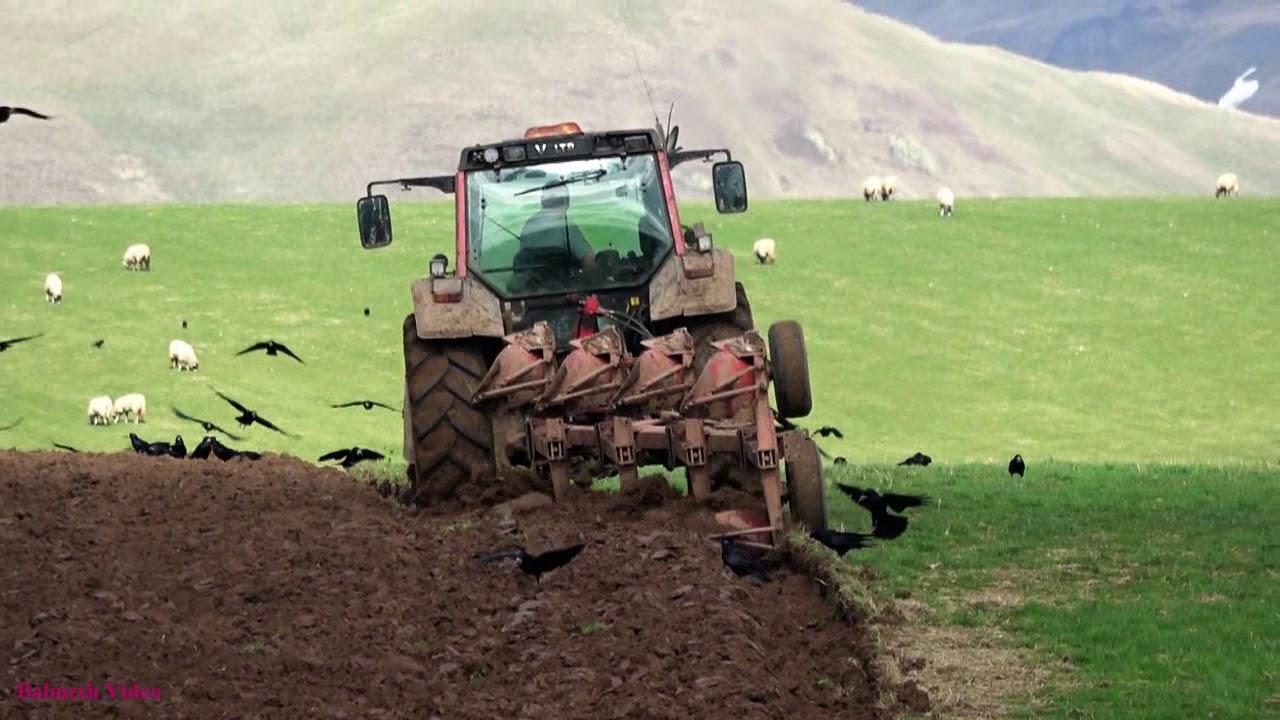 Ploughing with Valtra and Naud.