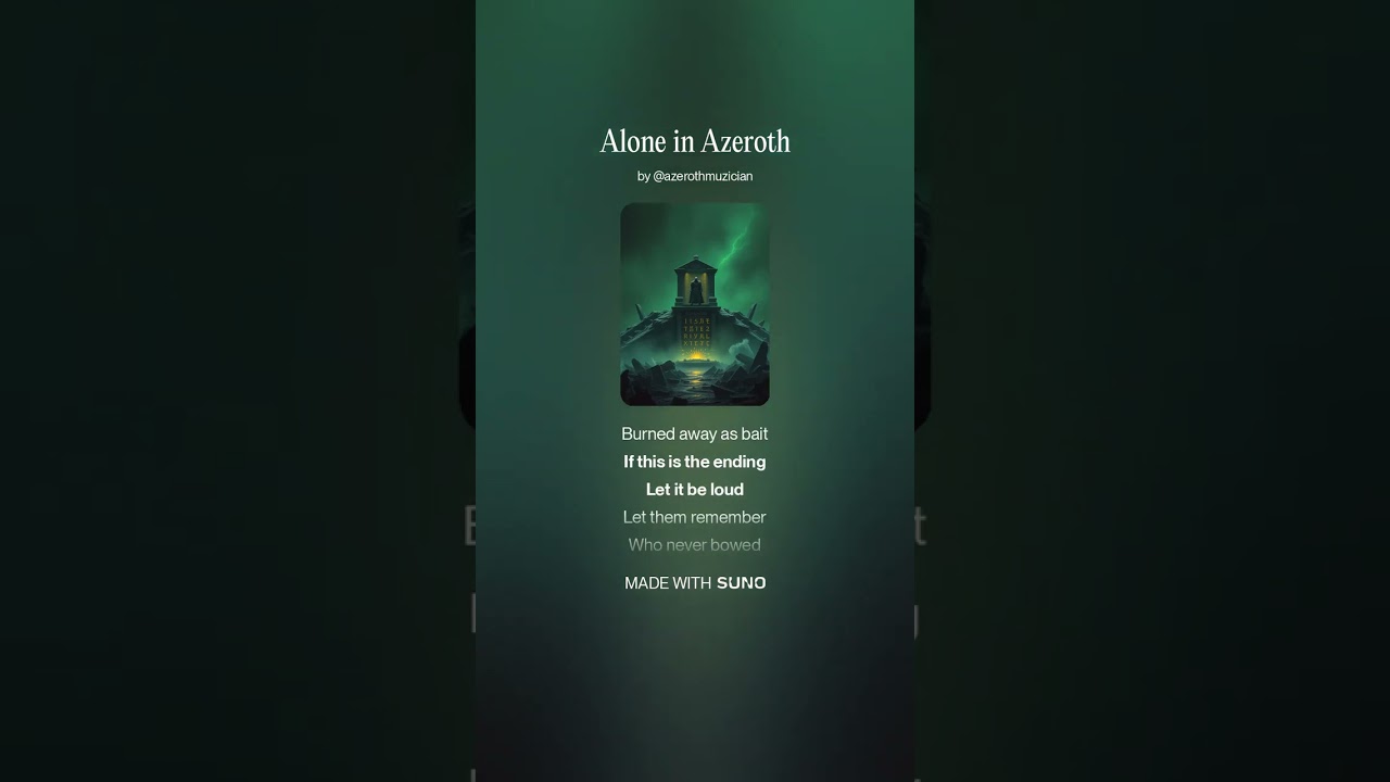 Alone in Azeroth
