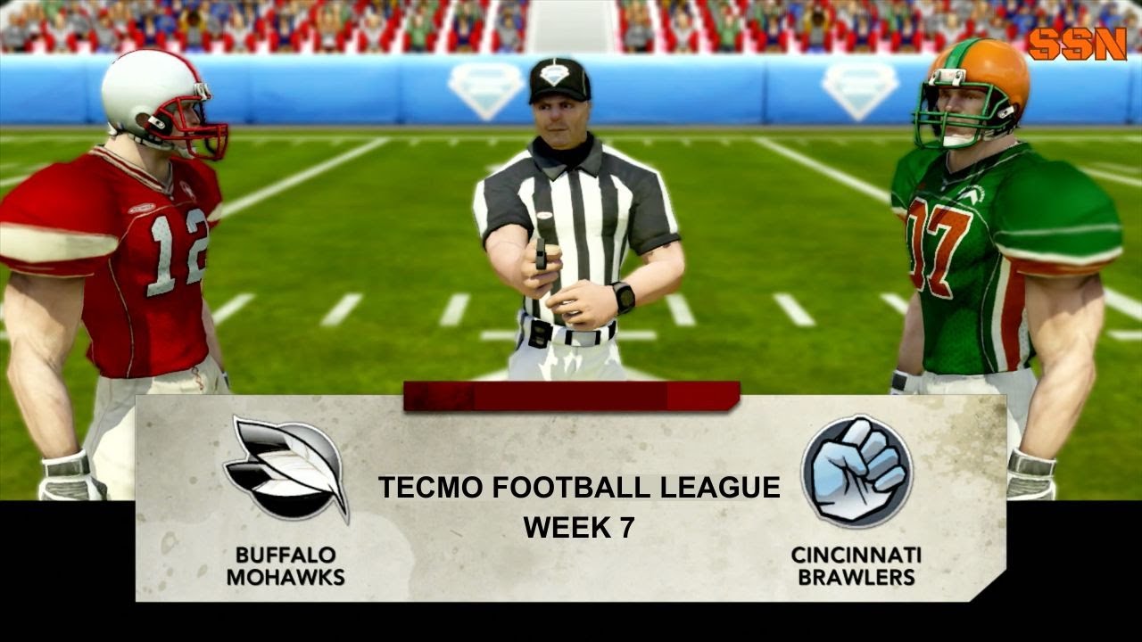 Tecmo Football League Week 8- Buffalo Mohawks (2-5) vs Cincinnati Brawlers (4-2)