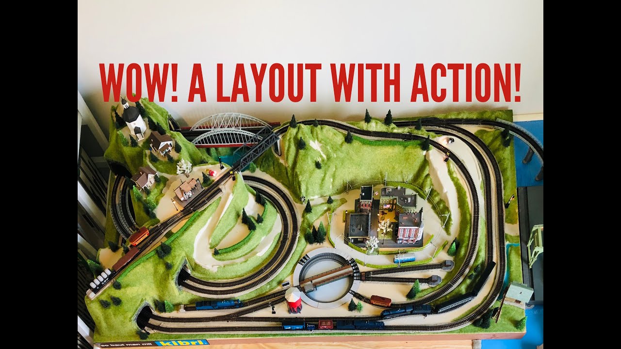 MARVELOUS MODEL TRAIN LAYOUT! NOT NOCH, BUT RARE KIBRI RIGI!!!