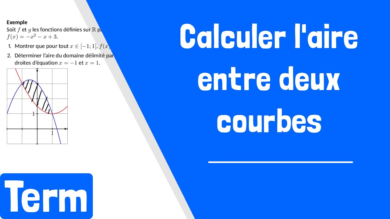 Comment calculer l'aire entre deux courbes ?