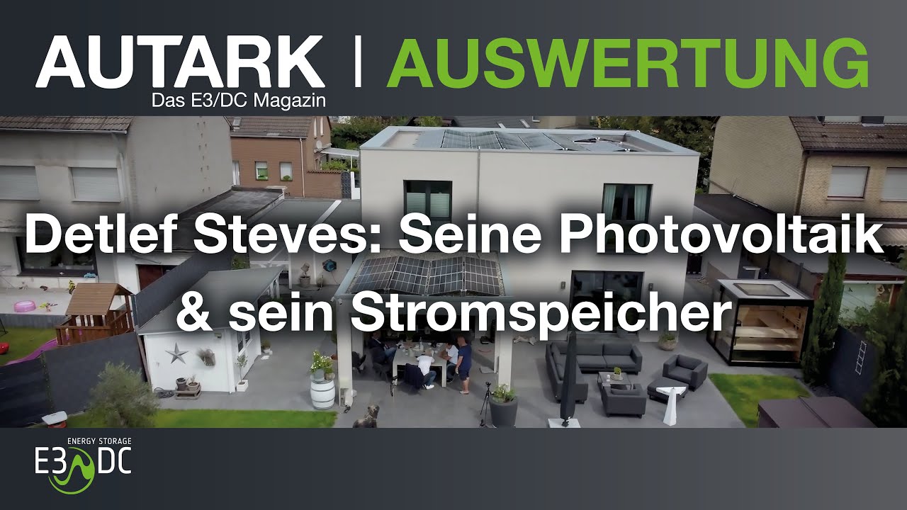Auswertung Detlef Steves: Seine Photovoltaik & Stromspeicher