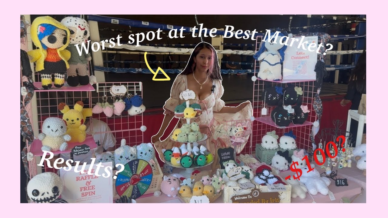 My First Crochet Market Vlog 🎀 Best Sellers, Results, and more..