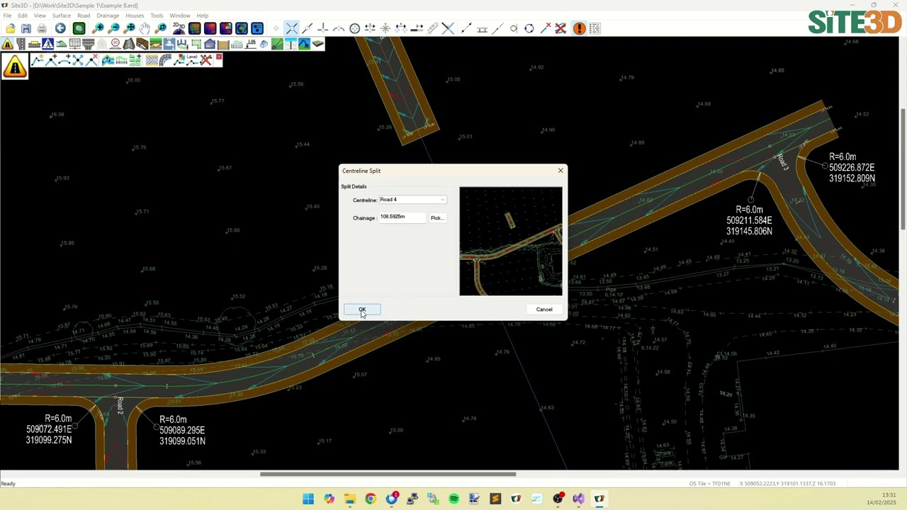 Site3D: Inserting a Roundabout into a Road