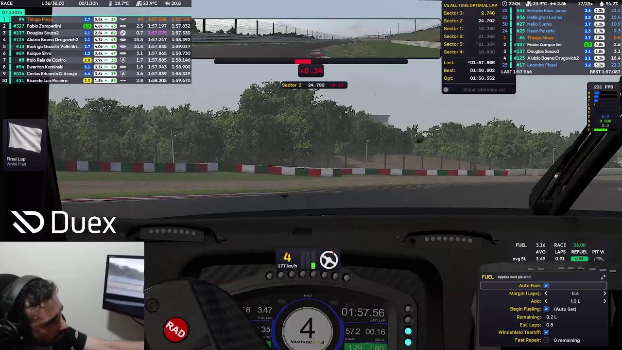 iRacing Stream - GT3 Fixed Aston - Suzuka - Top One - NO CHAT