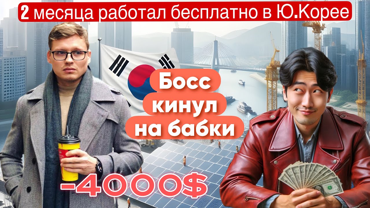 Работал бесплатно в Южной Корее работа на солнечных батареях