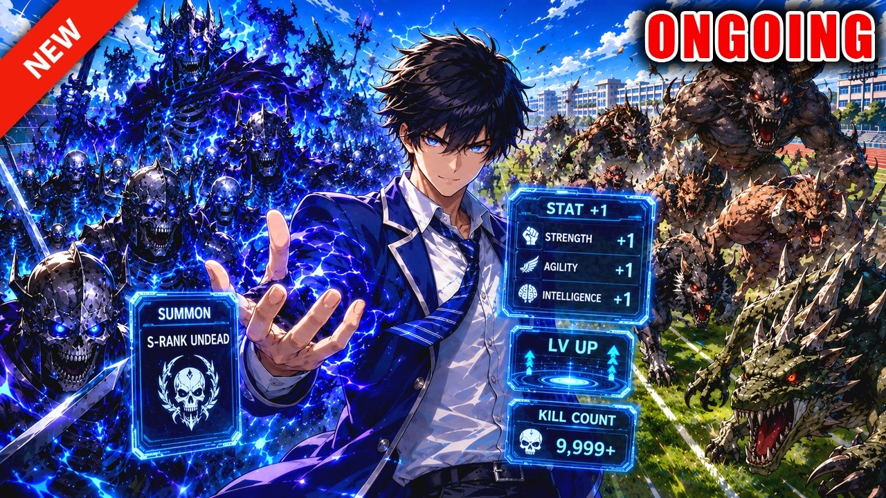 Kill 1 Monster=Gain 1 Stat Point? I Summon an S-Rank Undead Every Second to Crush the Beast Horde!