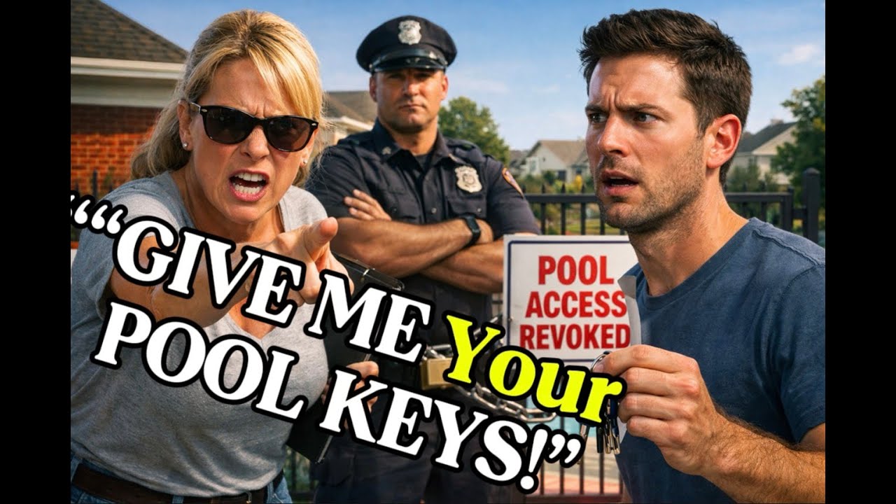 HOA Karen Sent Her Cop Husband to Take My Pool Keys — She Didn’t Know I Was Undercover FBI